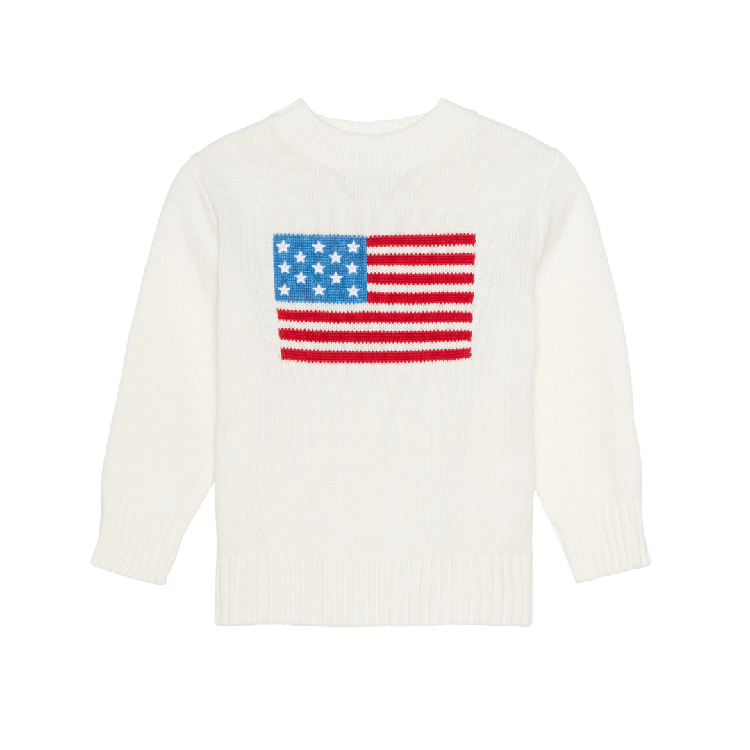 [GRAVER]★ELBOW AMERICAN FLAG SMILE HEART SWEATSHIRT Ellsworth_Ivey_Womens_American