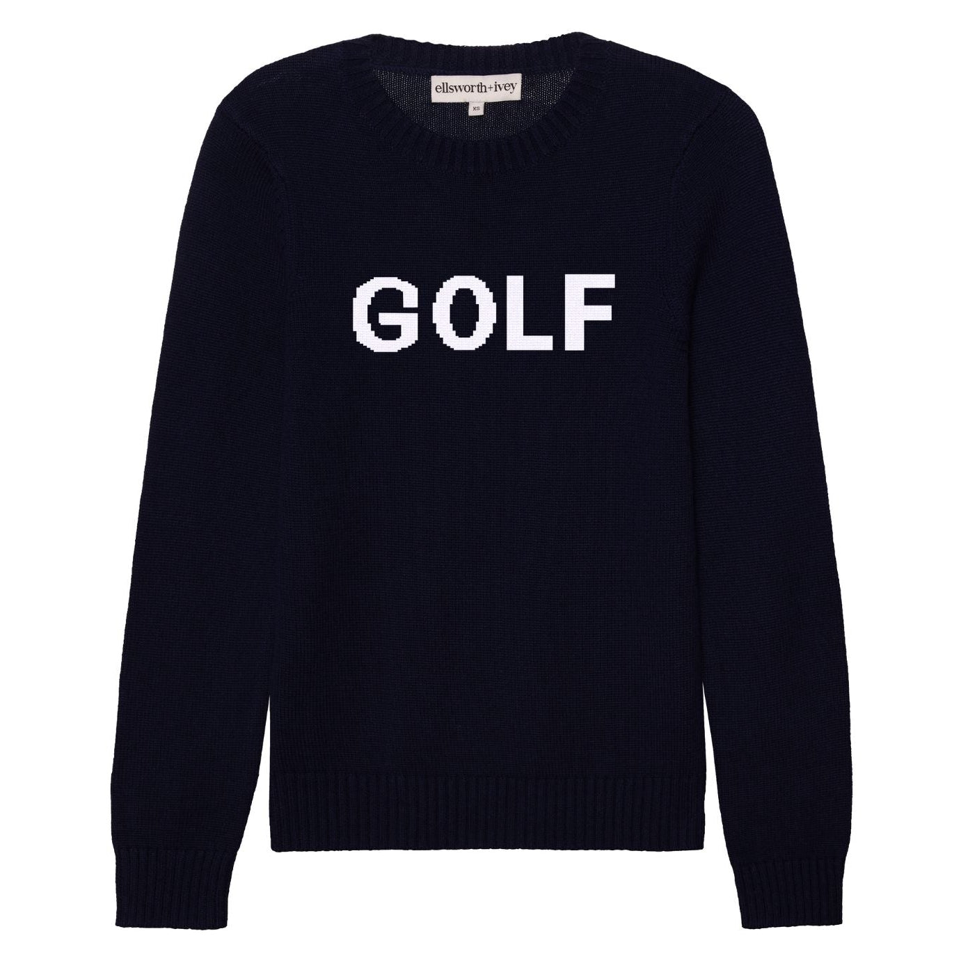 Ellsworth & Ivey Women's Golf Classic Crewneck Sweater - Black