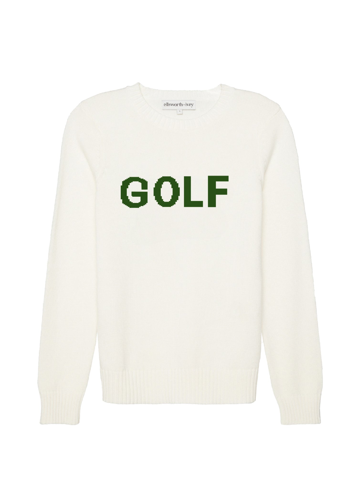 Ellsworth & Ivey's Women's Golf Classic Crewneck Sweater - Ivory