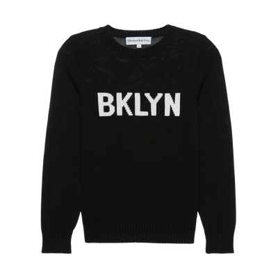 women's black and ivory bklyn sweater