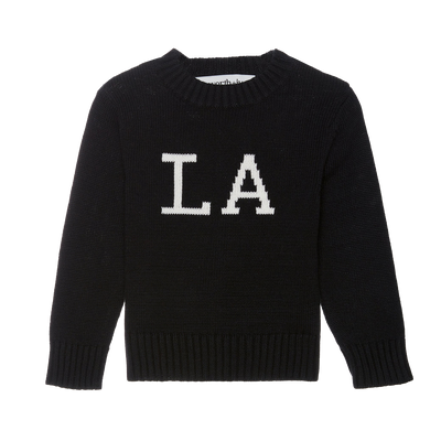Kid's black and ivory LA sweater