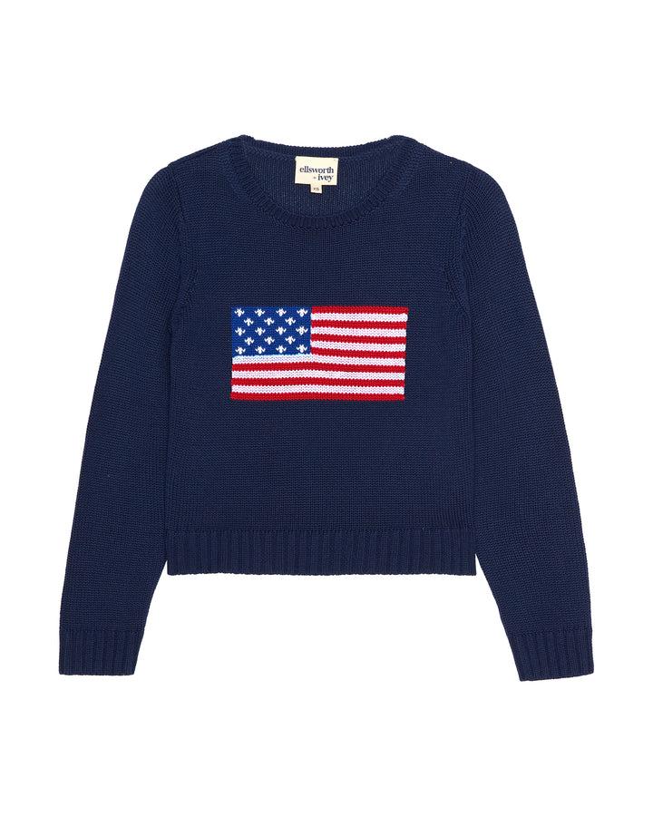 A navy blue knit women&