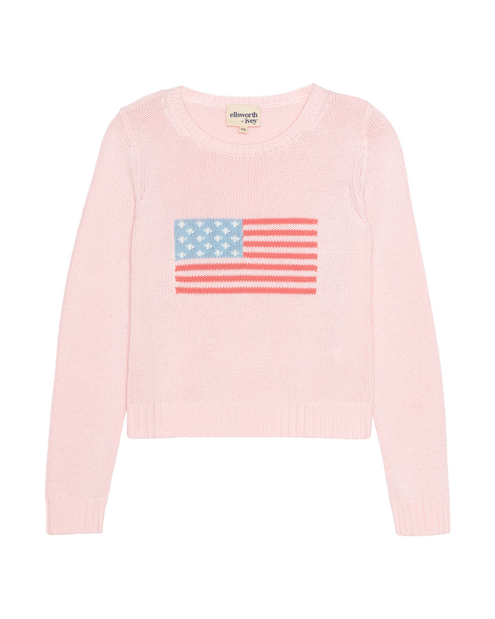 A light pink knit women&