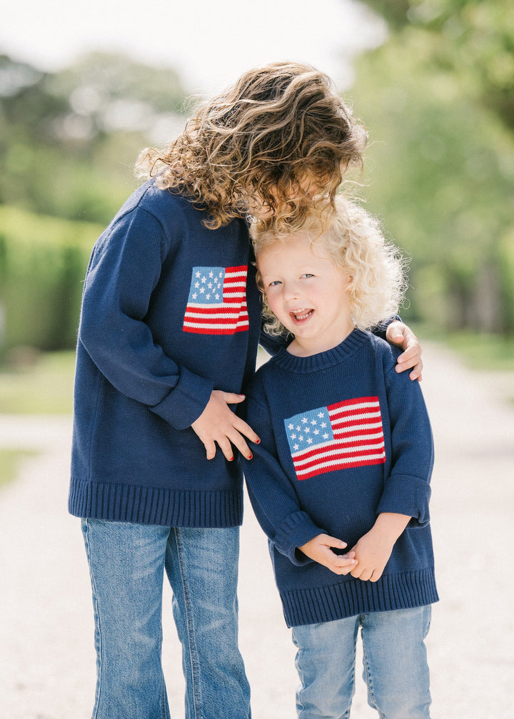 Kids Classic Crew - American Flag