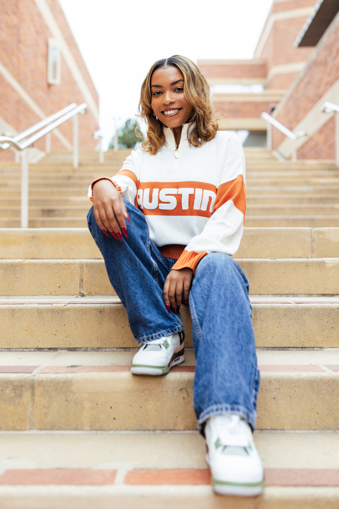 Game Day Quarter Zip Sweater - Austin – Ellsworth & Ivey