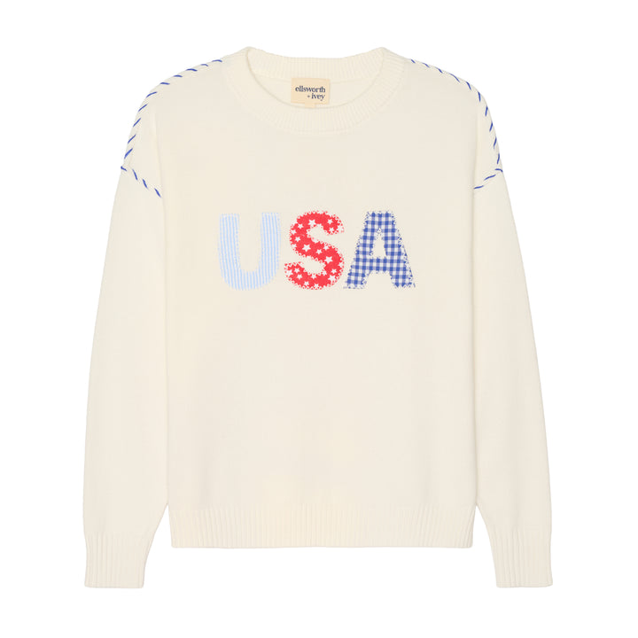 Riley Crew - USA Patchwork