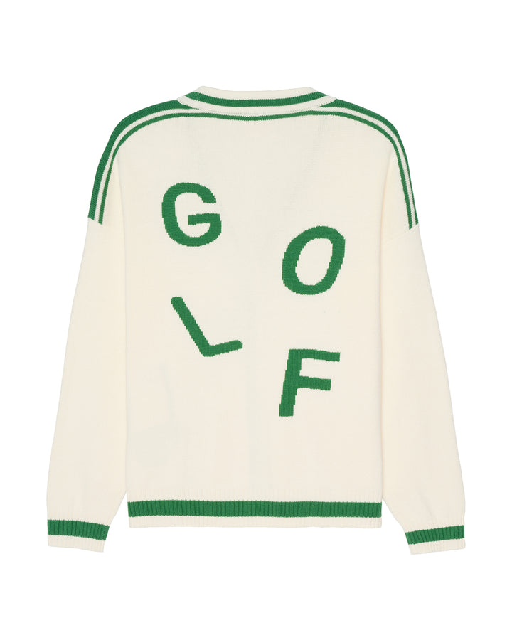 An ivory off-white knit women&
