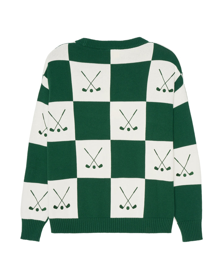 A green and white checkered women&