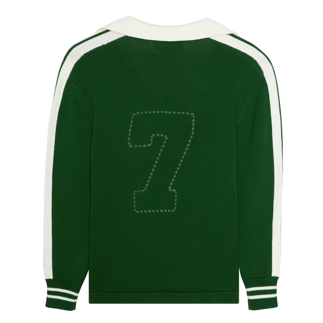Ryan Unisex Futbol Knit Sweater - Green