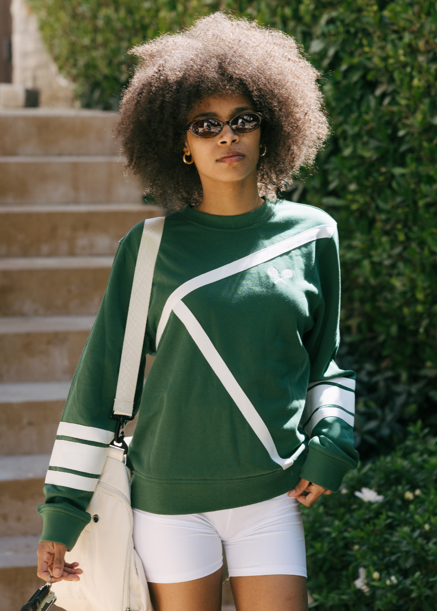 Elle Sweatshirt - Tennis Lines