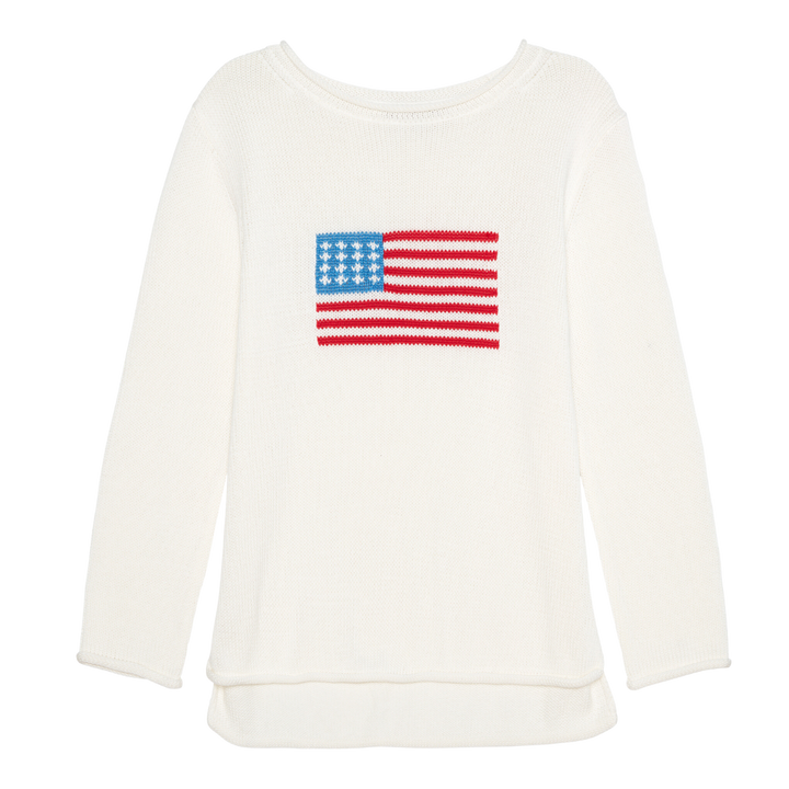 Summer Mid-Weight Sweater - American Flag – Ellsworth & Ivey