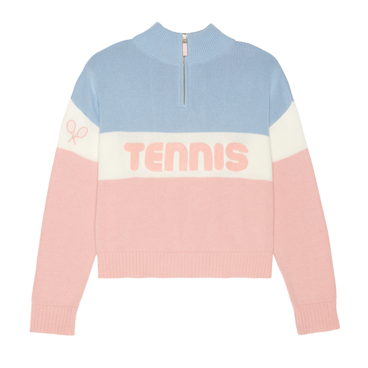 Madison Quarter Zip - Tennis Colorblock