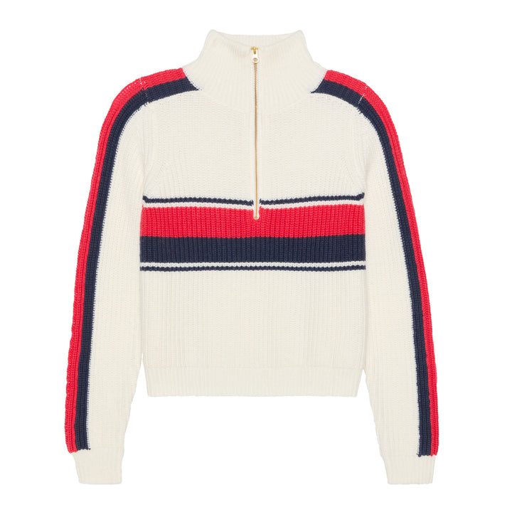 Aspen Quarter Zip - Retro Block