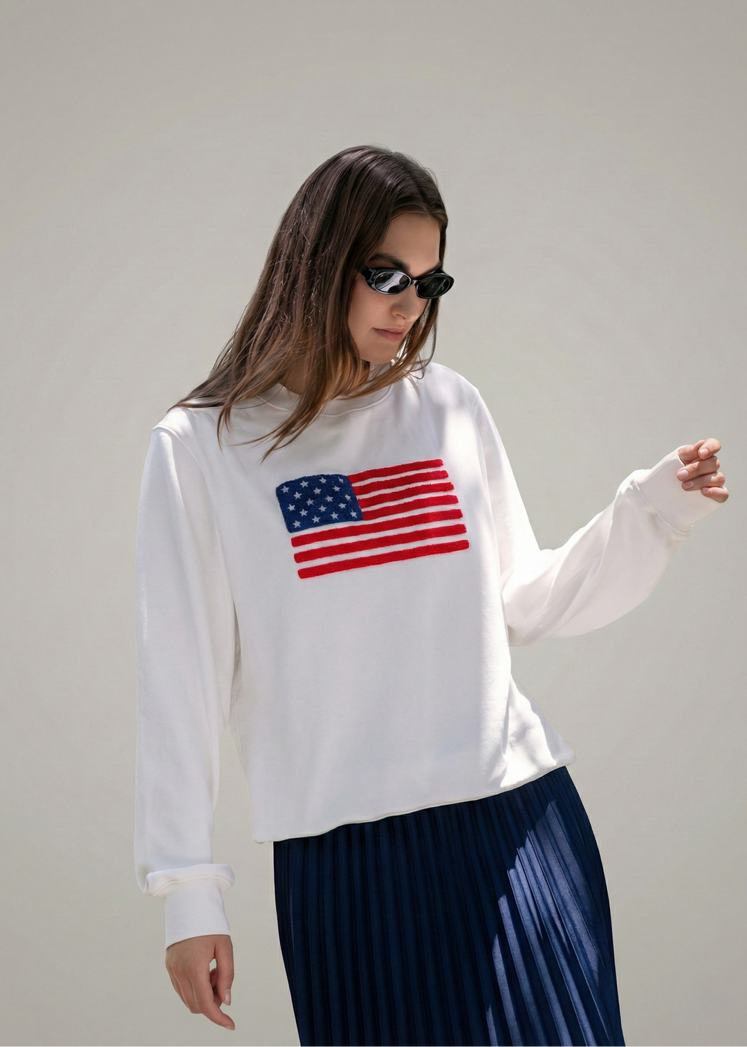 Elle Sweatshirt - American Flag