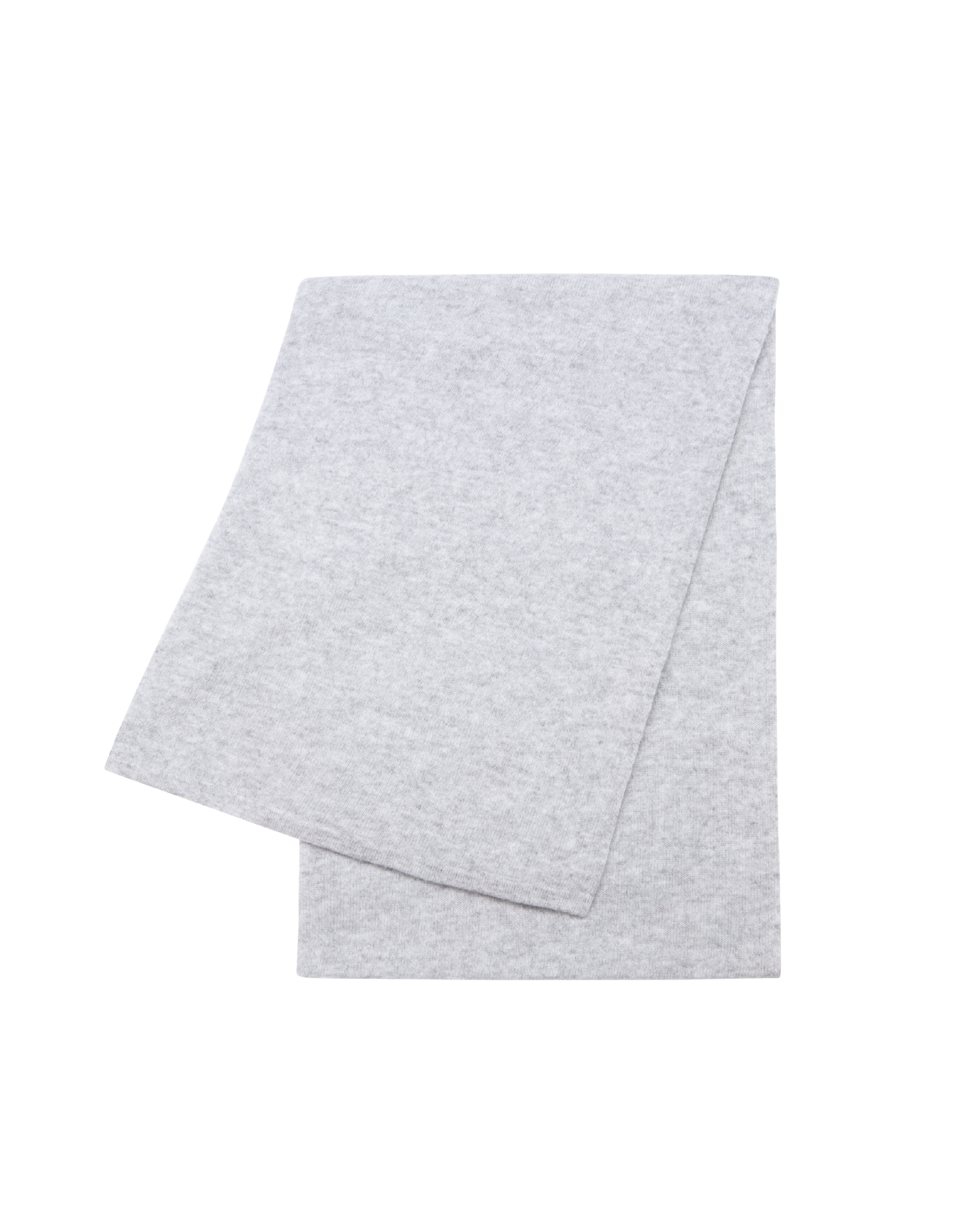 Folded heather grey womens scarf wrap on a white background. Cashmere Travel Wrap in Grey by Ellsworth + Ivey.