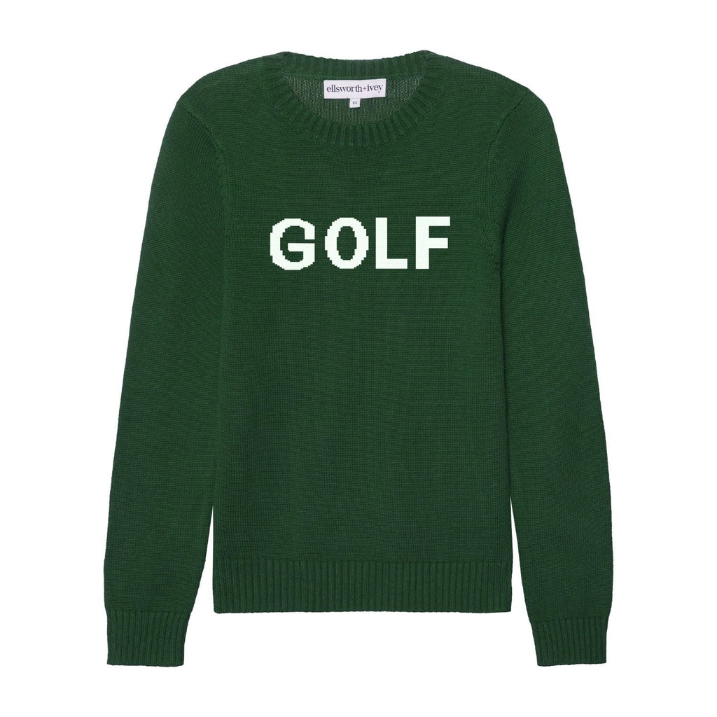 Ellsworth & Ivey's Women's Golf Classic Crewneck Sweater - Green