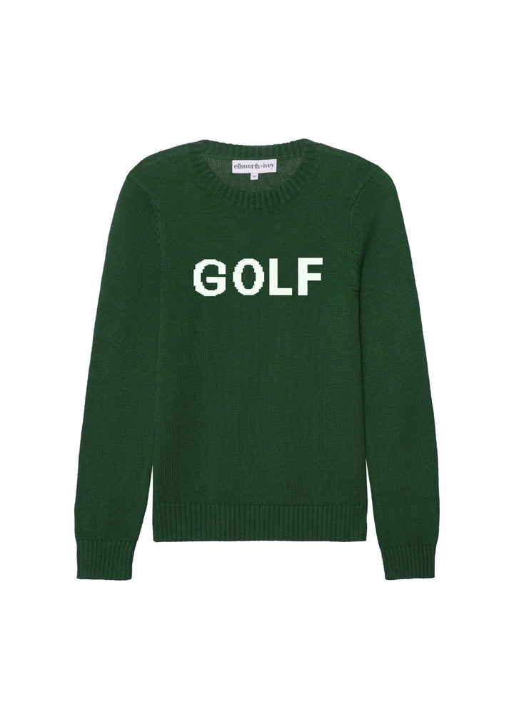 Ellsworth & Ivey's Women's Golf Classic Crewneck Sweater - Green