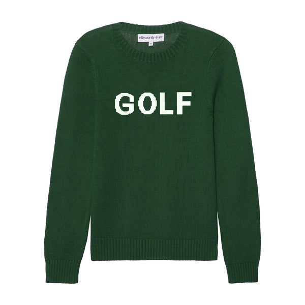 Ellsworth & Ivey's Women's Golf Classic Crewneck Sweater - Green