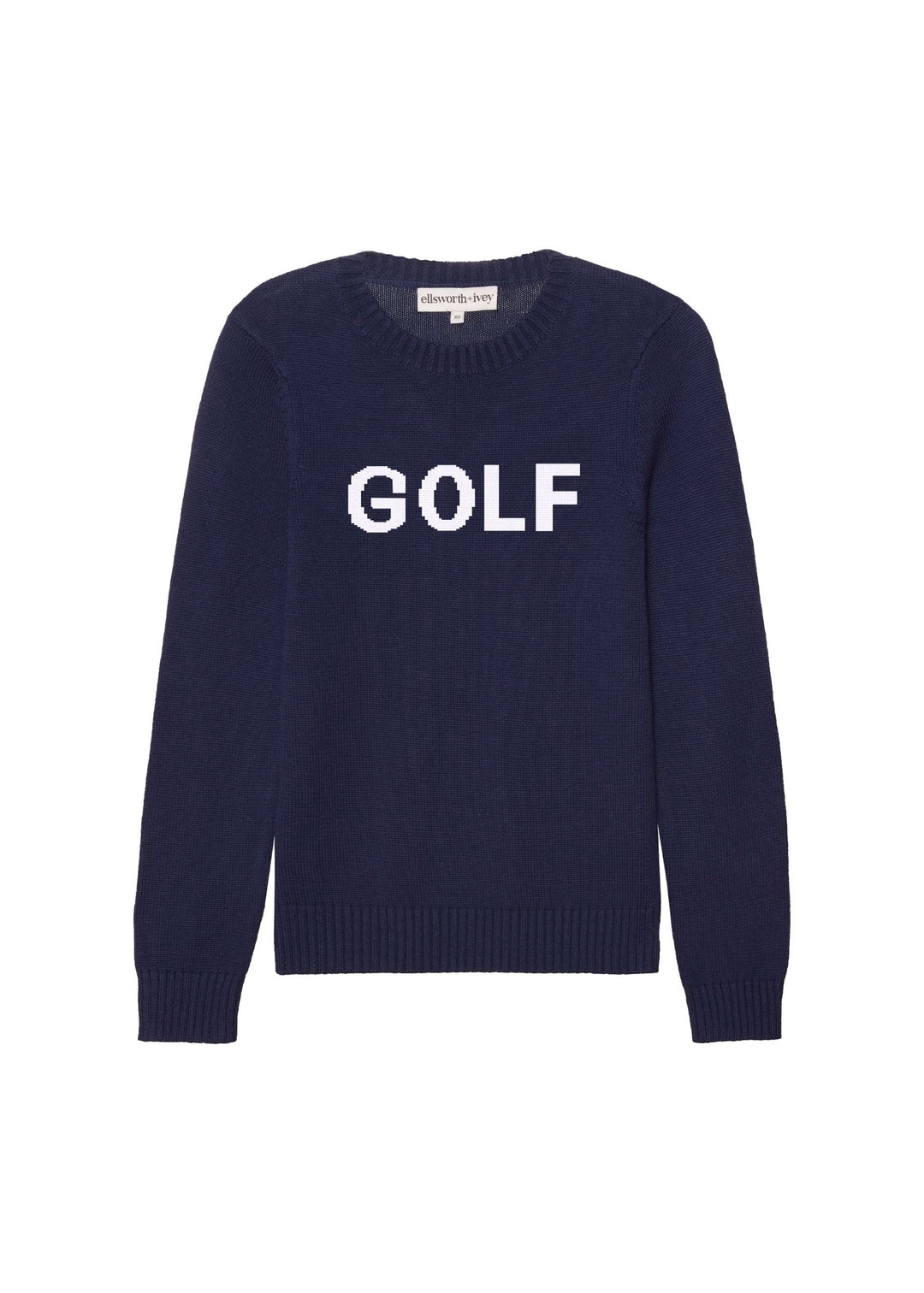 Ellsworth & Ivey Women's Golf Classic Crewneck Sweater - Navy Blue