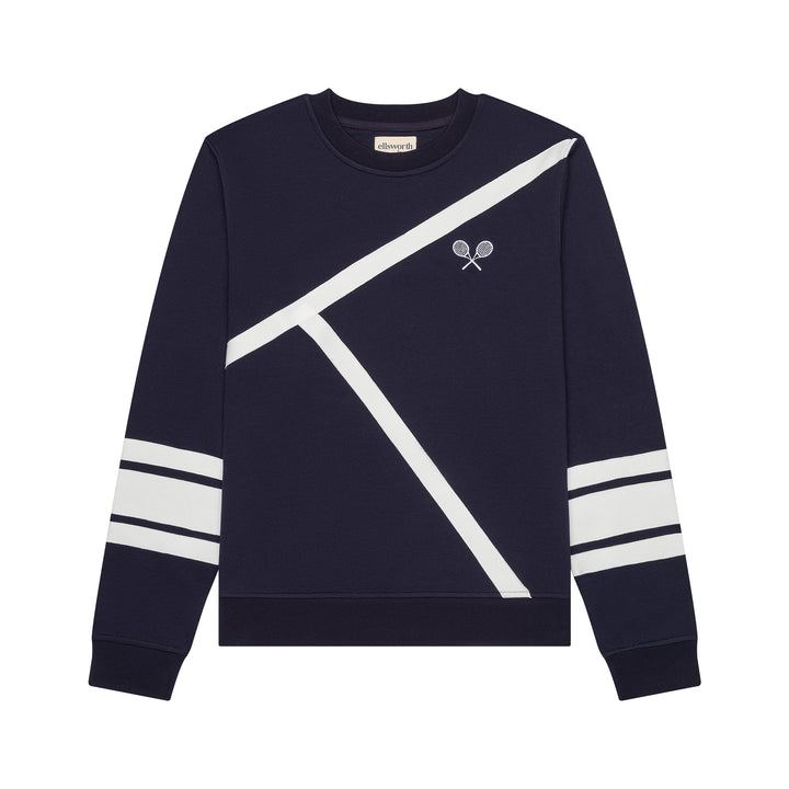 Elle Sweatshirt - Tennis Lines