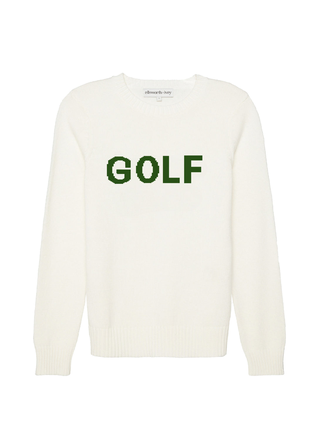 Ellsworth & Ivey's Women's Golf Classic Crewneck Sweater - Ivory