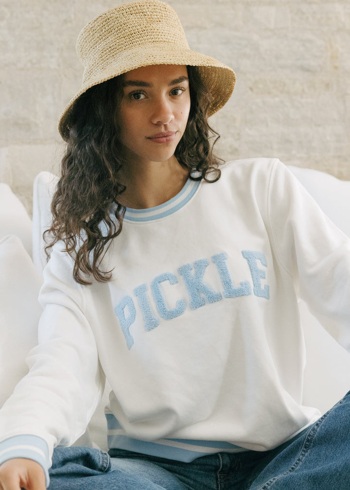 Elle Sweatshirt - Collegiate Pickle