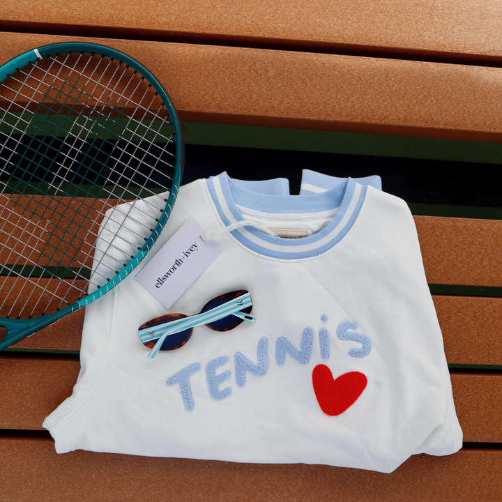 Elle Sweatshirt - Tennis Heart