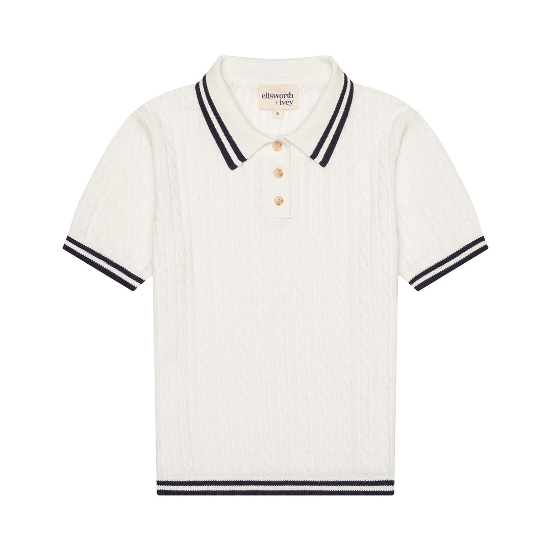 Grace Knit Polo - Cableknit – Ellsworth & Ivey
