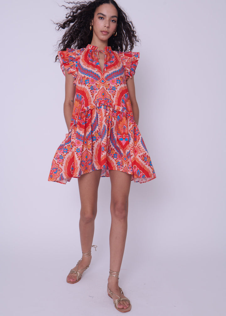 Edith Dress - Jupiter Orange