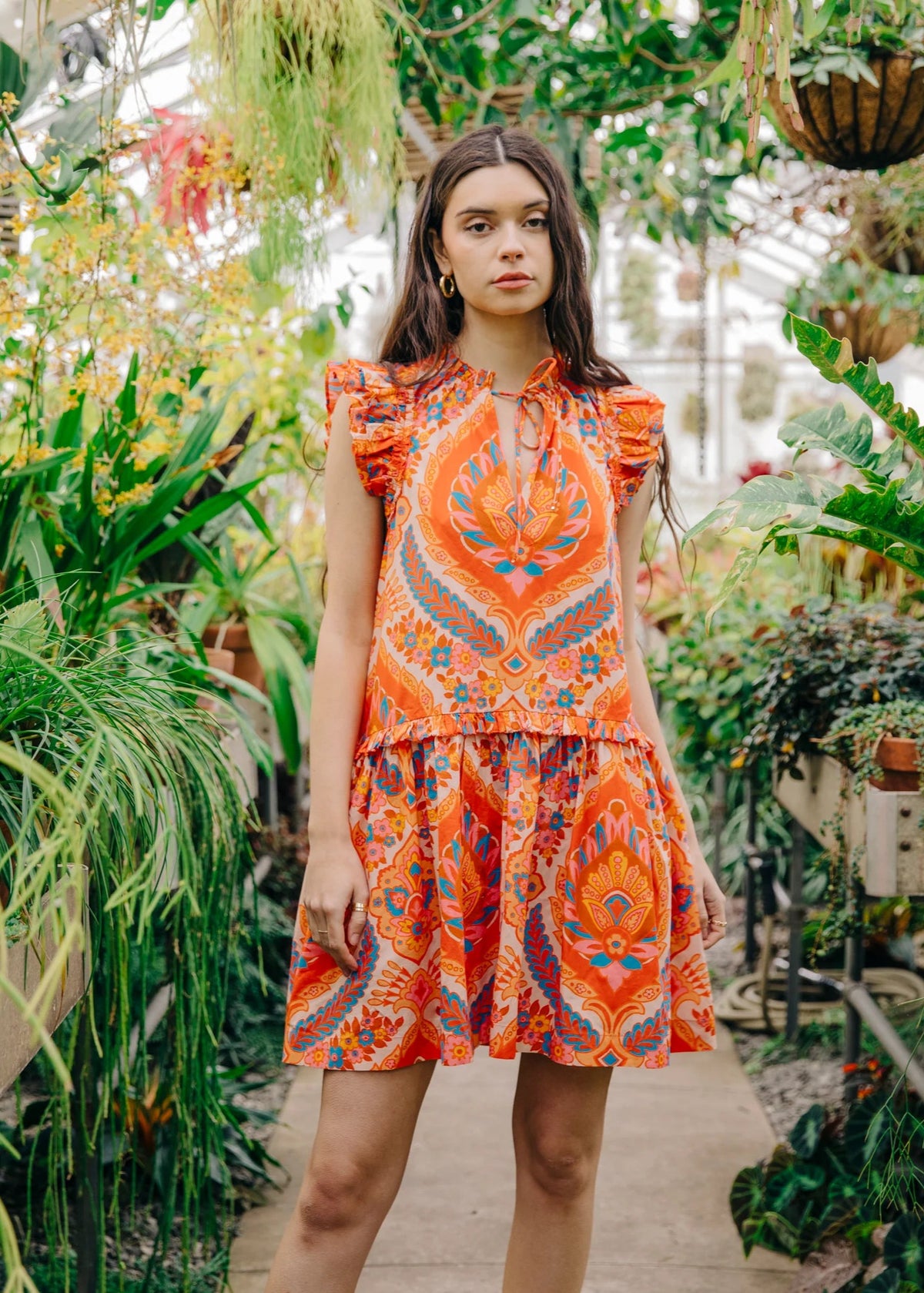 Edith Dress - Jupiter Orange