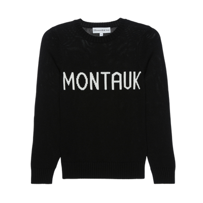 Women's black and ivory Montauk sweater