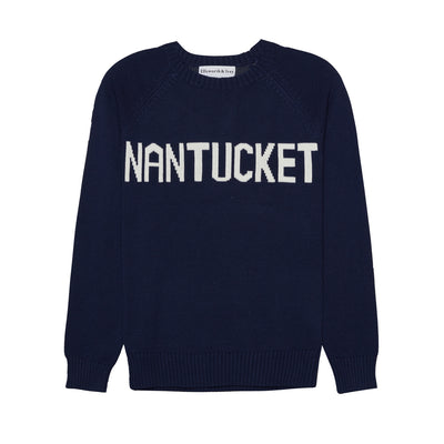 Women's black and ivory Nantucket sweater